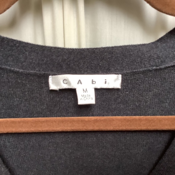 CAbi Color Block Argyle Stripe Cardigan Sweater Style 171 Women's Medium - Picture 7 of 8